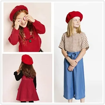 Wool French Beret Hats for Toddler Girls