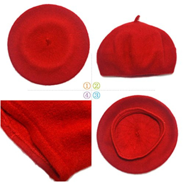 Wool French Beret Hats for Toddler Girls