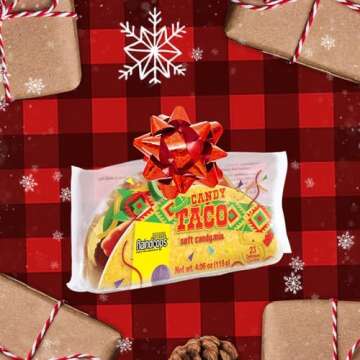 Raindrops - Gummy Candy Taco - Yummy Gummy Food Looks Just Like a Taco - Unique and Edible - Mens St...