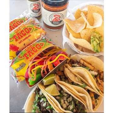 Raindrops - Gummy Candy Taco - Yummy Gummy Food Looks Just Like a Taco - Unique and Edible - Mens Stocking Stuffer Ideas - (4.0 oz)