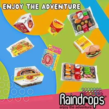 Raindrops - Gummy Candy Taco - Yummy Gummy Food Looks Just Like a Taco - Unique and Edible - Mens Stocking Stuffer Ideas - (4.0 oz)