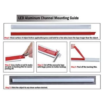 100 Feet Clear Mounting Tape - Acrylic Adhesive Foam Tape 30m X 10mm, Heat Resistant Perfect for LED Light Strip Channel