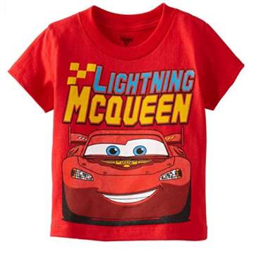 Disney Cars Lightning McQueen Toddler T-Shirt - Super Soft & Official