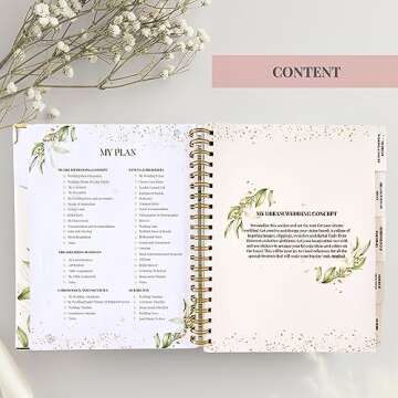 Elegant Wedding Planner, Wedding Planner Book and Organizer for the Bride includes pen and stickers, Wedding Planner Organiser hard cover, Wedding Planning Book with gift box, Wedding Planning