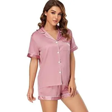 Serenedelicacy Women's Satin Pajama Set for Comfort & Style