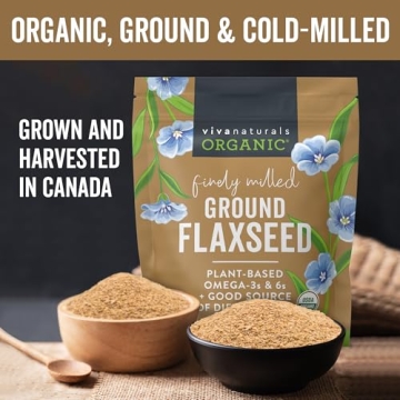 Organic Ground Flaxseed for Healthy Meals and Snacks