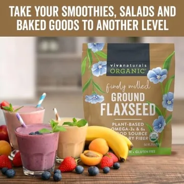 Organic Ground Flaxseed for Healthy Meals and Snacks