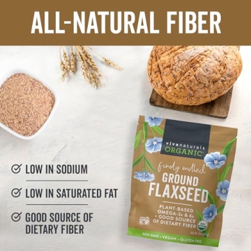 Organic Ground Flaxseed for Healthy Meals and Snacks