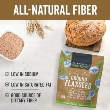 Organic Ground Flaxseed for Healthy Meals and Snacks