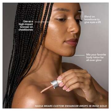 COVER FX Custom Enhancer Drops - Celestial: Opalescent Finish - 15mL - Radiant Glow - Liquid Highlig...