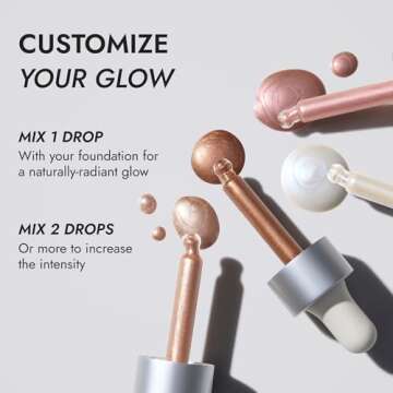 COVER FX Custom Enhancer Drops - Celestial: Opalescent Finish - 15mL - Radiant Glow - Liquid Highlighter