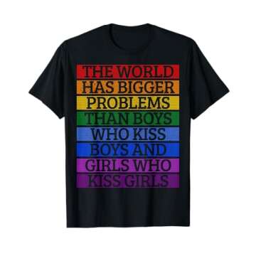 Durable Gay Pride Month LGBT Rainbow Saying Gift T-Shirt for Everyone
