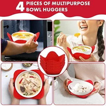 Microwave Bowl Huggers Warmers for Safe Cooking