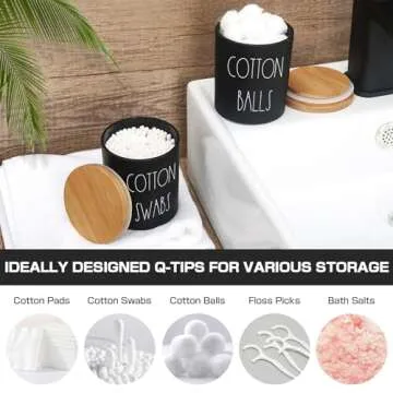 Stylish 5 Piece Bathroom Accessory Set with Bamboo Tray