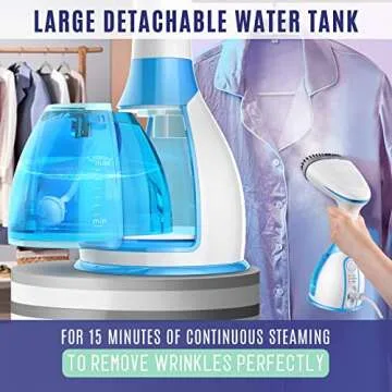 Handheld Clothes Steamer with Fast Heat-up and Large Tank