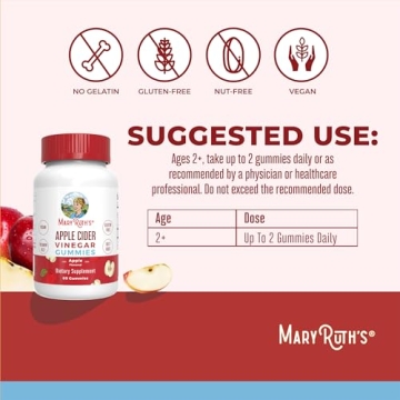 MaryRuth's Vegan Apple Cider Vinegar Gummies for Wellness
