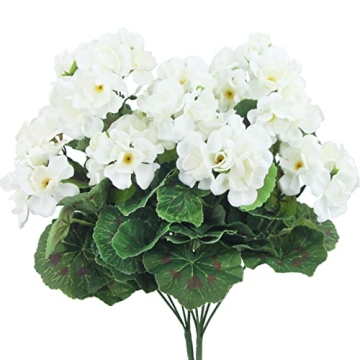 CISDUEO Artificial Geraniums for Easy Home Decor