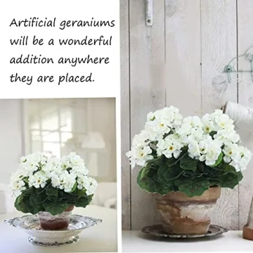 CISDUEO Artificial Geraniums for Easy Home Decor