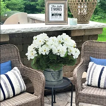 CISDUEO Artificial Geraniums for Easy Home Decor