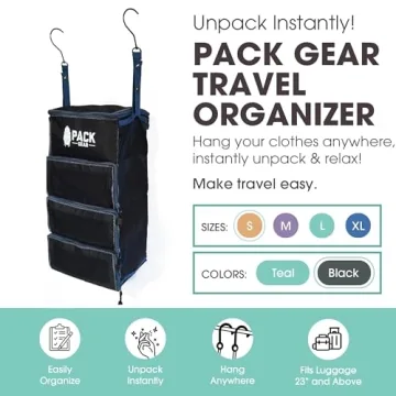 Pack Gear Hanging Carry-On Organizer - Travel Essential