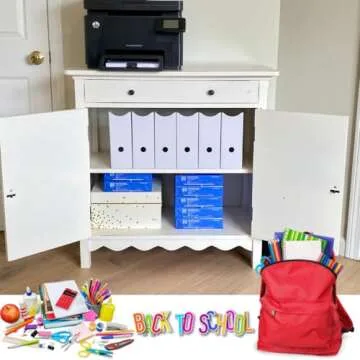 Evelots Magazine File Holder - Set of 12 White - Office Desk Organizer - Sturdy Cardboard - New Upgraded Double Front Panel for More Stability - Full 4 Inch Wide - Easy Assemble