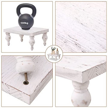 Elynice Wood Tray - Farmhouse Decor Stand for All Occasions