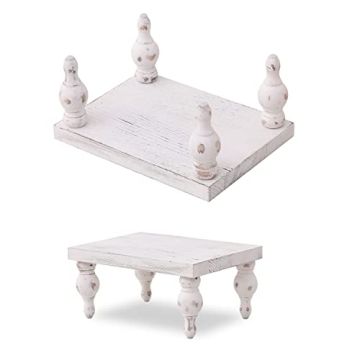 Elynice Wood Tray - Farmhouse Decor Stand for All Occasions