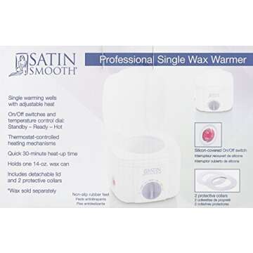 Satin Smooth Compact Wax Warmer for Smooth Hair Removal