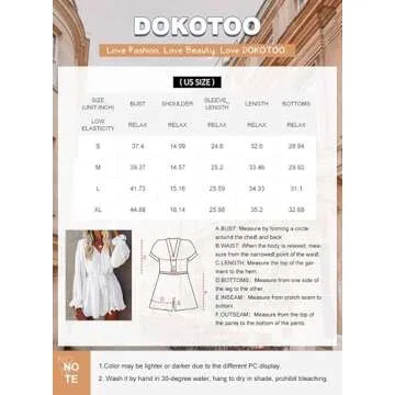 Chic Dokotoo Women's Vintage Ruffle V-Neck Jumpsuit