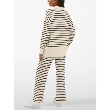 Shop LILLUSORY Women Striped 2-Piece Lounge Set Today!