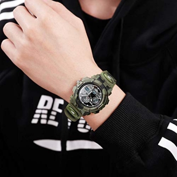 Cofuo Camouflage Watch for Kids - Waterproof, Shockproof, and Multi-Functional
