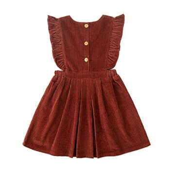 Simplee kids Toddler Girl Casual Dress for Spring Girls Skrit with Pocket