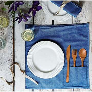 Totally Bamboo 3-Piece Bamboo Flatware Set, Dishwasher-Safe Fork, Spoon and Knife