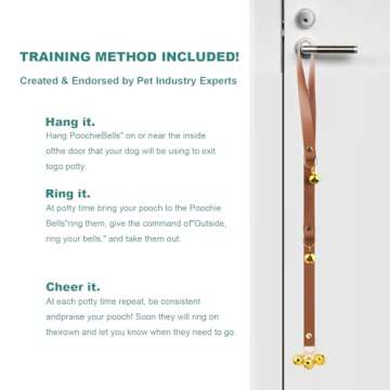 Luckyiren Dog Door Bell for Easy Potty Training