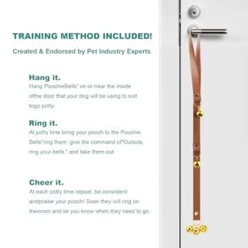 Luckyiren Dog Door Bell for Easy Potty Training