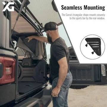 XG Cargo - Wrangler Gama Adventure JL/4XE | Jeep Wrangler Storage Bag | Jeep Roll Bar Storage Bag | ...