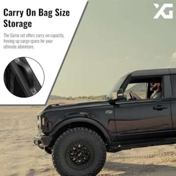 XG Cargo Gama Adventure Bags for Jeep Wrangler JL/4XE
