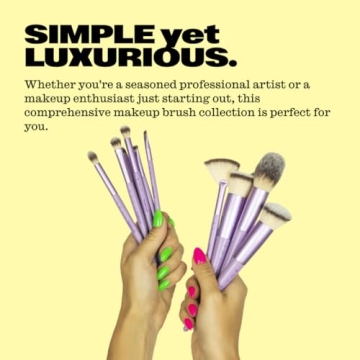 Trademark Beauty Lavender Makeup Brush Set - 12 Pieces