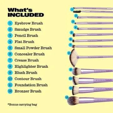 Trademark Beauty Lavender Makeup Brush Set - 12 Pieces