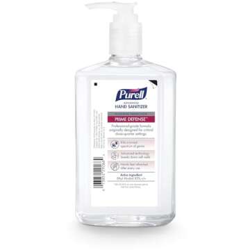 Purell Prime Defense Advanced Hand Sanitizer, Essential Protection, 12 fl oz Pump Bottles (Pack of 4...
