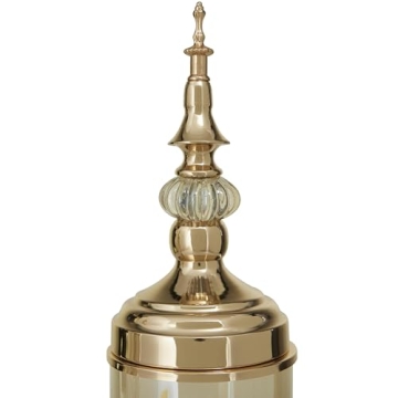 CosmoLiving Elegant Metal Decorative Jars Set for Living Room