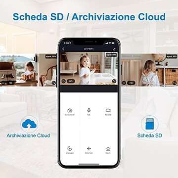 LaView 1080P HD Pet Camera Mini Indoor Security Camera with Night Vision and Motion Tracking WiFi Home Camera Compatible with Alexa (LV-PWF1), White