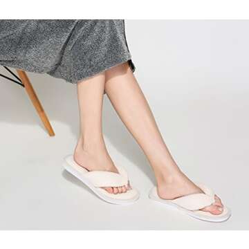 Cute Non Slip Indoor Slippers for Women - Size L