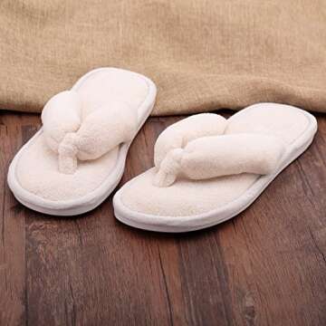 Cute Non Slip Indoor Slippers for Women - Size L