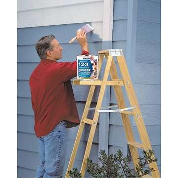1 gal Zinsser 02001 White Zinsser, Bulls Eye 1-2-3 Water-Based Stain Blocking Primer/Sealer