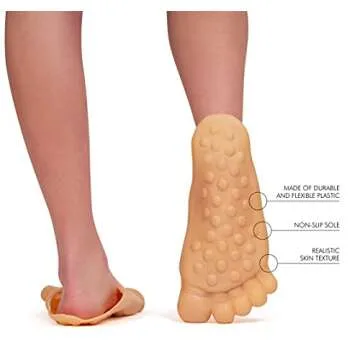 Skeleteen Barefoot Funny Feet Slippers for Cool Costumes