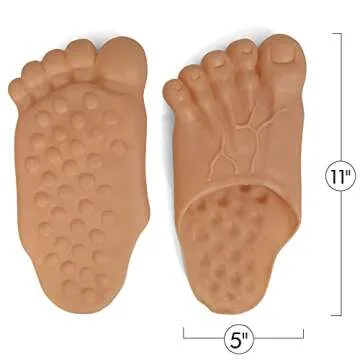 Skeleteen Barefoot Funny Feet Slippers for Cool Costumes