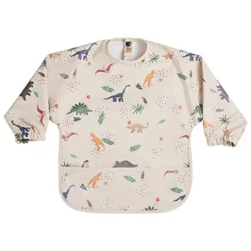 HALAA VAUVA Long Sleeve Baby Bibs for Mess-Free Feeding - Adorable, Waterproof Coverall for Toddlers