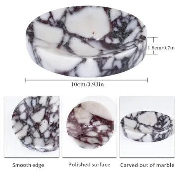 Luxurious Marble Soap Dish Tray for Bathroom and Kitchen