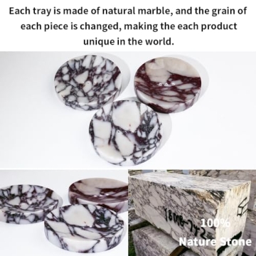 Luxurious Marble Soap Dish Tray for Bathroom and Kitchen